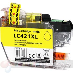 Brother LC421XL Amarillo Cartucho de Tinta Genérico - Reemplaza LC421XLY