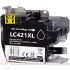 Brother LC421XL Negro Cartucho de Tinta Genérico - Reemplaza LC421XLBK