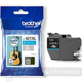 Brother LC421XL Cian Cartucho de Tinta Original - LC421XLC-1