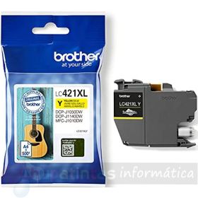 Brother LC421XL Amarillo Cartucho de Tinta Original - LC421XLY-1