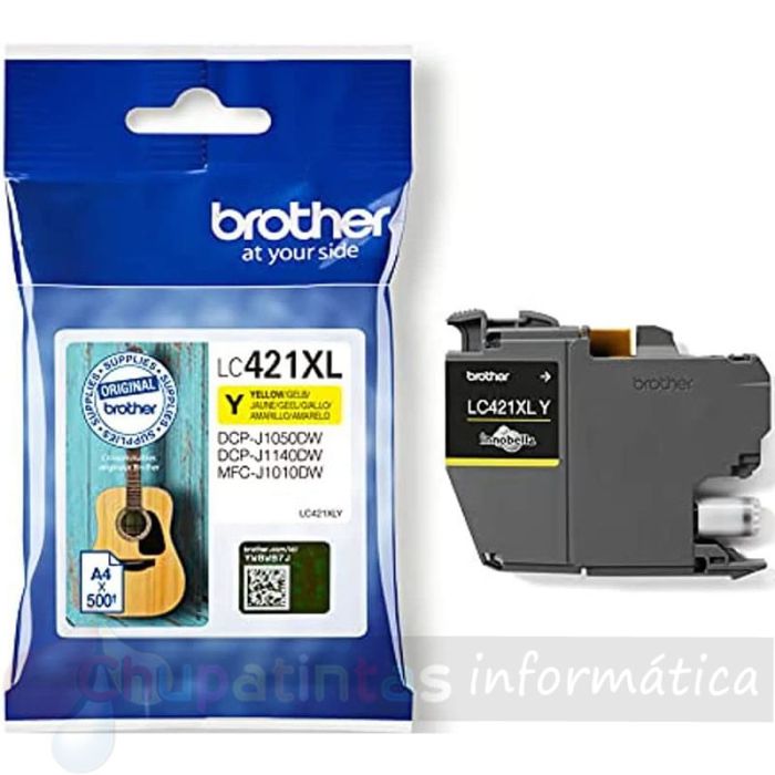 Brother LC421XL Amarillo Cartucho de Tinta Original - LC421XLY-1
