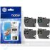 Brother LC421 Pack de 4 Cartuchos de Tinta Originales - LC421VAL-1