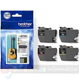 Brother LC421XL Pack de 4 Cartuchos de Tinta Originales - LC421XLVAL-1