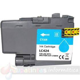 Brother LC424 Cian Cartucho de Tinta Genérico - Reemplaza LC424C