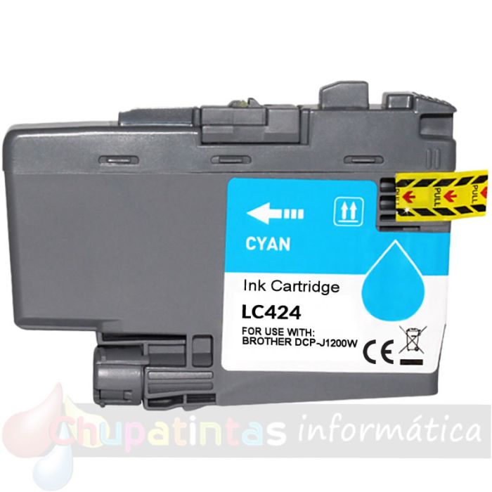 Brother LC424 Cian Cartucho de Tinta Genérico - Reemplaza LC424C