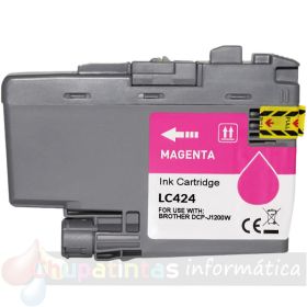 Brother LC424 Magenta Cartucho de Tinta Genérico - Reemplaza LC424M