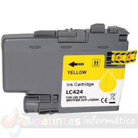 Brother LC424 Amarillo Cartucho de Tinta Genérico - Reemplaza LC424Y