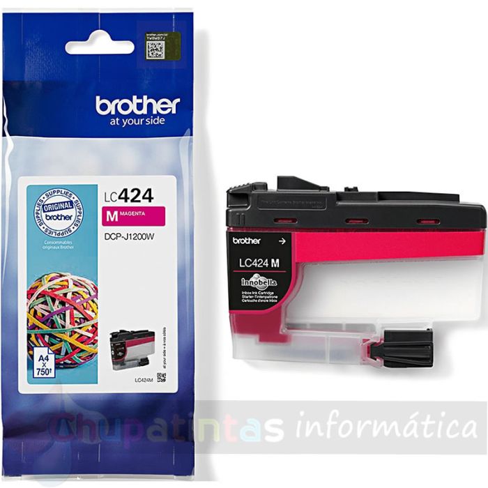 Brother LC424 Magenta Cartucho de Tinta Original - LC424M-1