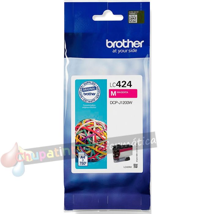 Brother LC424 Magenta Cartucho de Tinta Original - LC424M-3