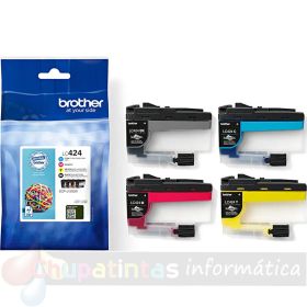 Brother LC424 Pack de 4 Cartuchos de Tinta Originales - LC424VAL-1