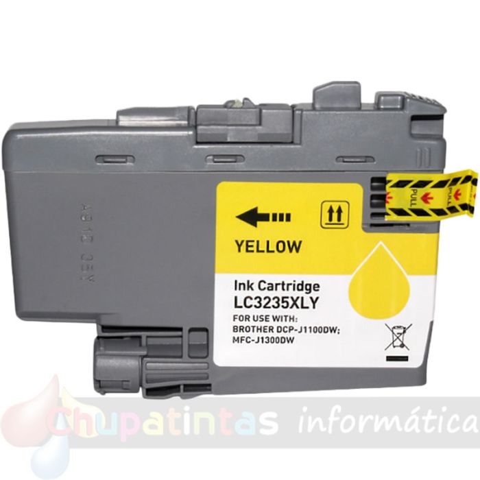 Brother LC3235XL/LC3233 Amarillo Cartucho de Tinta Genérico - Reemplaza LC3235XLY/LC3233Y