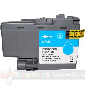Brother LC3237 Cian Cartucho de Tinta Pigmentada Genérico - Reemplaza LC3237C