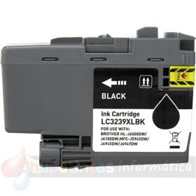 Brother LC3239XL Negro Cartucho de Tinta Pigmentada Genérico - Reemplaza LC3239XLBK