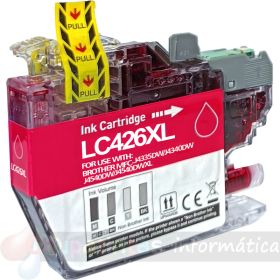 Brother LC426XL Magenta Cartucho de Tinta Pigmentada Genérico - Reemplaza LC426XLM