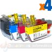 Brother LC426XL Pack de 4 Cartuchos de Tinta Pigmentada Genericos