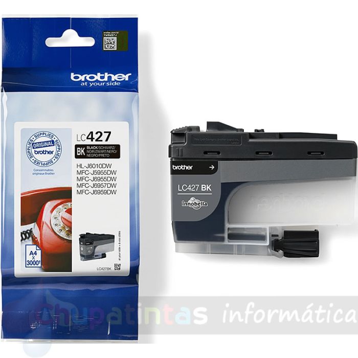 Brother LC427 Negro Cartucho de Tinta Original - LC427BK-1