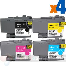 Brother LC427XL Pack de 4 Cartuchos de Tinta Genéricos
