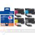 Brother LC521 Pack de 4 Cartuchos de Tinta Originales - LC521VAL