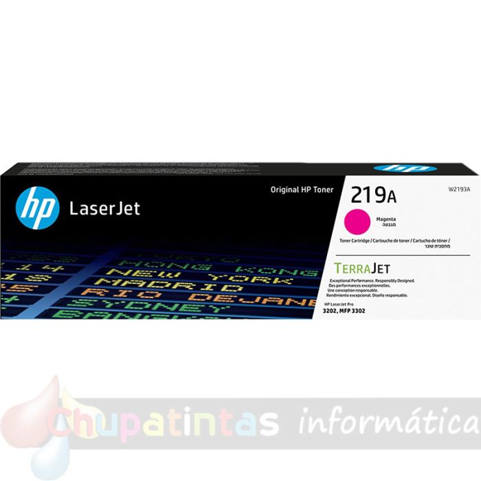 HP W2193A Magenta Cartucho de Toner Original - 219A