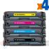 HP 219X/219A Pack de 4 Cartuchos de Toner Genéricos: W2190X+W2191X+W2192X+W2193X