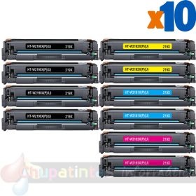 HP 219X/219A Pack de 10 Cartuchos de Toner Genéricos: W2190X+W2191X+W2192X+W2193X