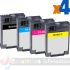 Canon BJI643 Pack de 4 Cartuchos de Tinta Genéricos