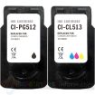 Canon PG512 Negro + CL513 Color Pack de 2 Cartuchos de Tinta Remanufacturados