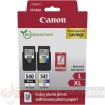 Canon PG540L Negro + CL541XL Color Pack de 2 Cartuchos de Tinta Originales - 50 Hojas de Papel Fotografico - 5224B012/5224B007/5224B005/5222B013/5222B014