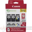 Canon PG540L Negro + CL541XL Color Pack de 3 Cartuchos de Tinta Originales + 50 Hojas de Papel Fotografico - 5224B015