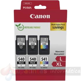 Canon PG540L Negro + CL541XL Color Pack de 2 Cartuchos de Tinta Originales - 5224B017