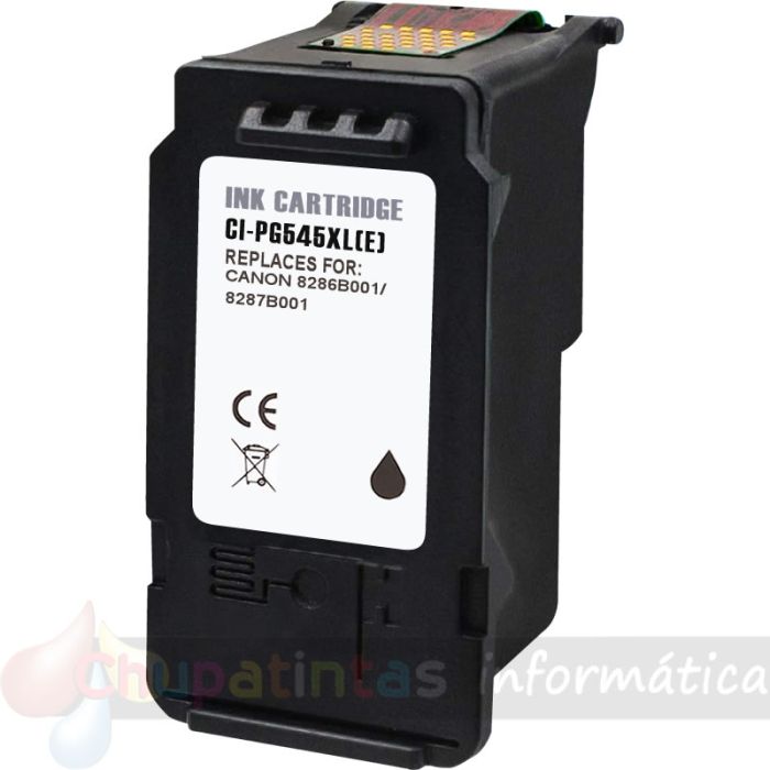 Canon PG545XL Negro Cartucho de Tinta Genérico - Muestra Nivel de Tinta - Reemplaza 8286B001/8287B001