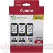 Canon PG545XL Negro + CL546XL Color Pack de 3 Cartuchos de Tinta Originales - 8286B013