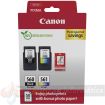 Canon PG560/CL561 Pack de 2 Cartuchos de Tinta Originales + Papel Fotografico Brillante GP-501 - 3713C008