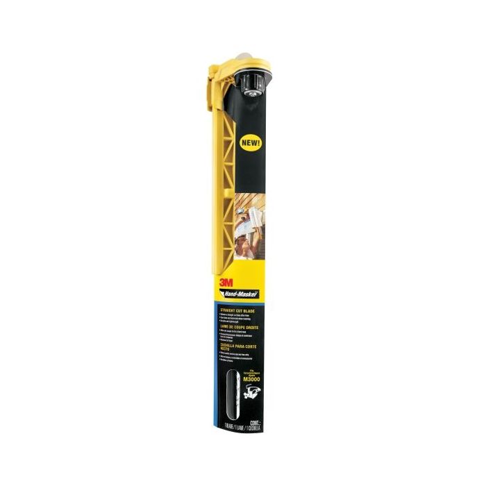 3M Hand-Masker Cuchilla para Dispensador de Enmascarar - 30.4cm - Corte Recto - Acero Inoxidable - Color Negro/Amarillo