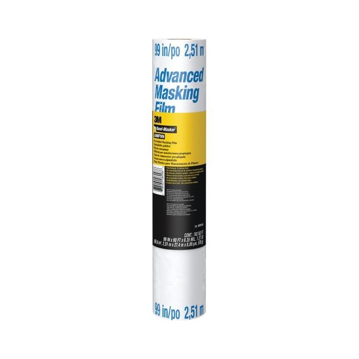 3M Hand-Masker Film para Enmascarar - 2.51x27.4m - Color Azul/Blanco