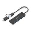 Aisens Hub USB 3.1 USB-A/USB-C - 4xUSB-A - 15cm - Color Negro