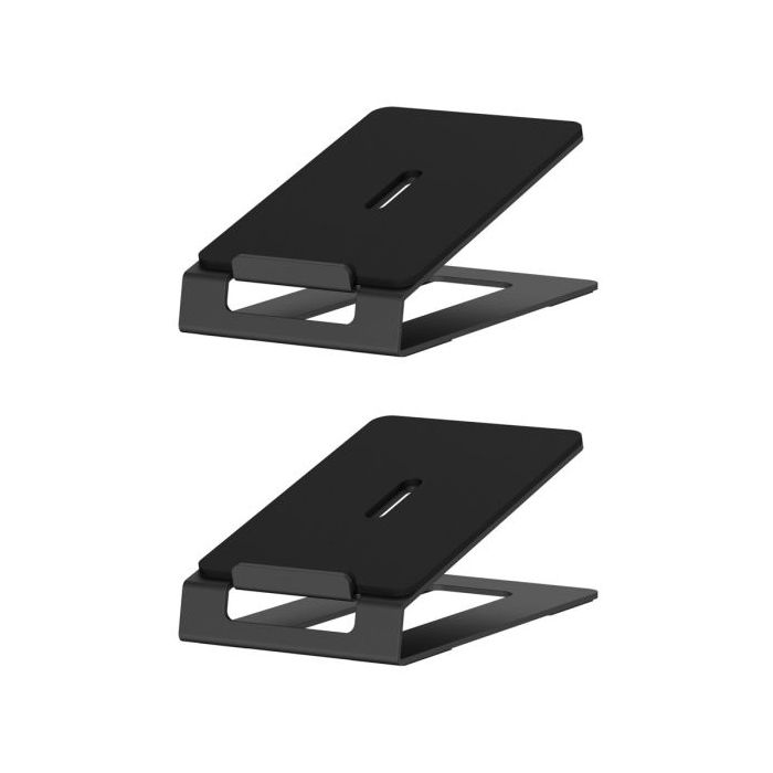 Aisens Pack Soporte Universal de Mesa para Altavoces - Carga Max. 10Kg - Color Negro