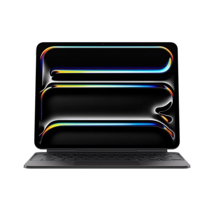 Apple Magic Keyboard para iPad Pro 13" M4 y M5 - Teclado Español con Trackpad Hap­tico Integrado - 14 Teclas de Funcion - Teclas Retroiluminadas con Mecanismo de Tijera 1 mm - Funda Protectora Frontal y Trasera - Color Negro