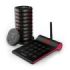 Approx Customer Caller Kit Avisador de Clientes - Base de Carga - 10 Unidades - 400m Alcance - Transmisor con Teclado Tactil - Color Negro