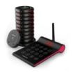 Approx Customer Caller Kit Avisador de Clientes - Base de Carga - 10 Unidades - 400m Alcance - Transmisor con Teclado Tactil - Color Negro