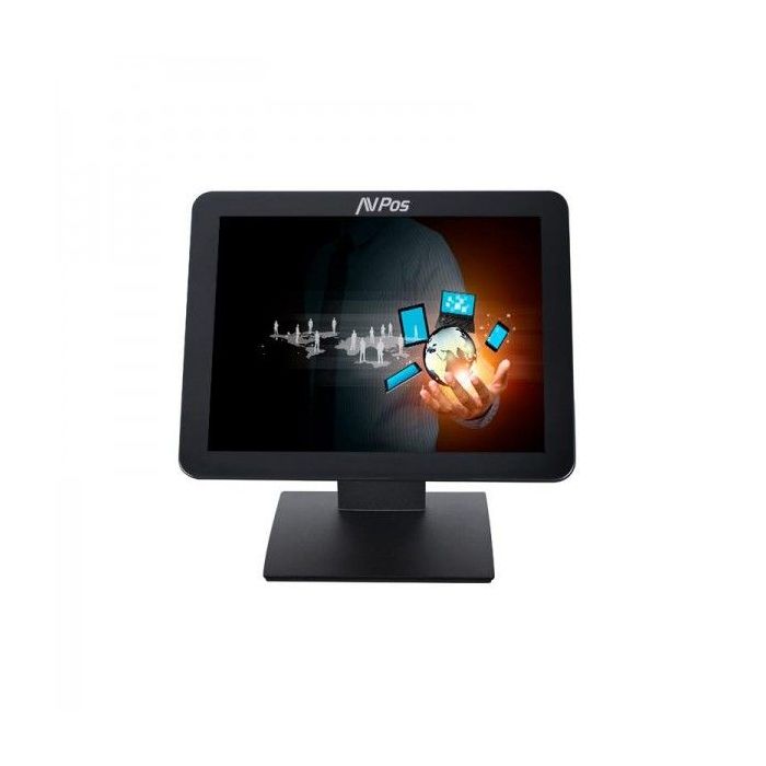 AVPos AVPos-T17 Monitor Tactil de 17 Pulgadas - Pantalla True Flat Capacitiva de 10 Puntos - 1280x1024 - 400CD/M2 - VGA - Color Negro