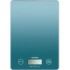 Blaupunkt Bascula de Cocina Digital 5kg con Plataforma de Cristal - Pantalla LCD - Funcion Tara - Alta Precision 1g - Autoapagado y Indicadores de Sobrecarga/Bateria Baja - Color Azul