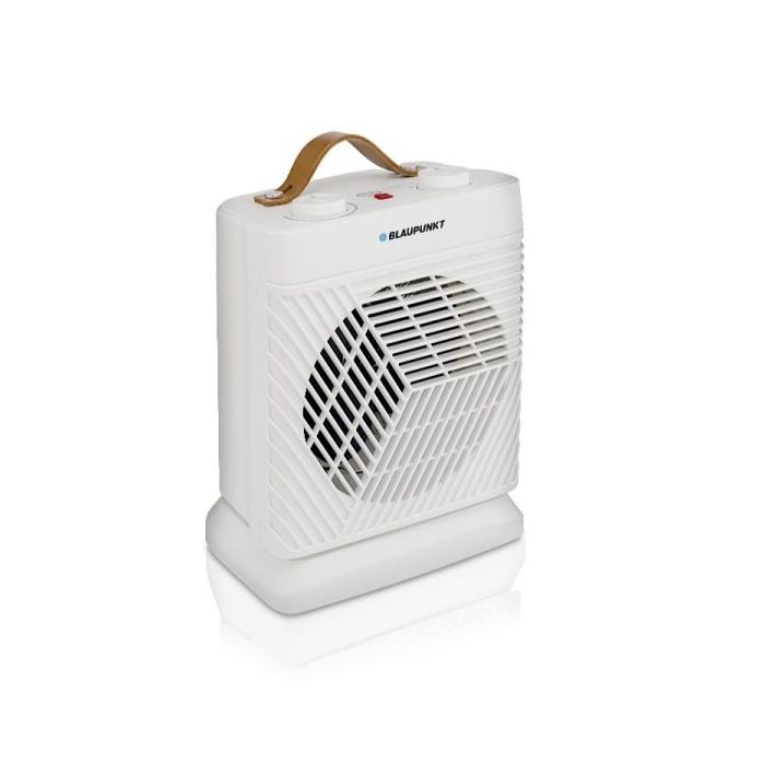 Blaupunkt Calefactor Portatil - Potencia 2000W - Temperatura Regulable - Antideslizante - Funcion Ventilador - Termostato - Oscilante - Color Blanco