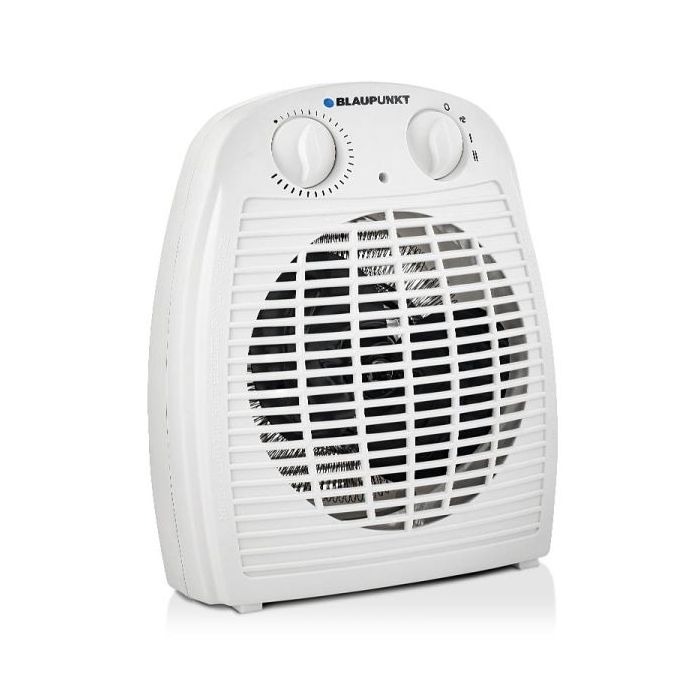 Blaupunkt Calefactor Portatil - Potencia 2000W - Temperatura Regulable - Funcion Ventilador - Termostato - Color Blanco
