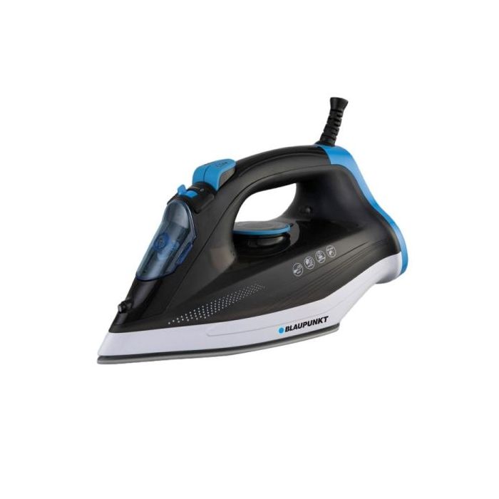 Blaupunkt Plancha de Ropa - Potencia 2600W - Deposito de 320ml - Termostato Regulable - Suela Ceramica - Color Negro