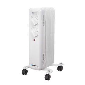 Blaupunkt Radiador de Aceite - Potencia 1000W - Termostato Regulable - Ruedas - Asa de Transporte - Indicador Luminoso - Color Blanco