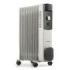 Blaupunkt Radiador de Aceite - Potencia 2000W - Ruedas - Termostato Regulable - Recogecable - Asa Lateral - Indicador Luminoso - Color Blanco y Negro