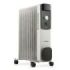 Blaupunkt Radiador de Aceite - Potencia 2500W - Termostato Regulable - Ruedas - Recogecable - Indicador Luminoso - Color Blanco y Negro
