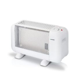 Blaupunkt Radiador de Mica - Potencia 900W - Termostato Regulable - Interruptor Antivuelco - Rejilla - Asa de Transporte - Color Blanco