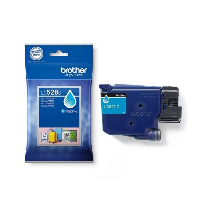 Brother LC528 Cyan Cartucho de Tinta Original - LC528C